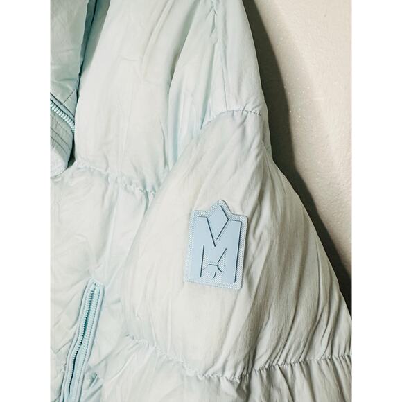 MACKAGE Women's Tessy Light Blue Drawcord Hem Pockets Duck Down Jacket Size XS - Picture 6 of 10